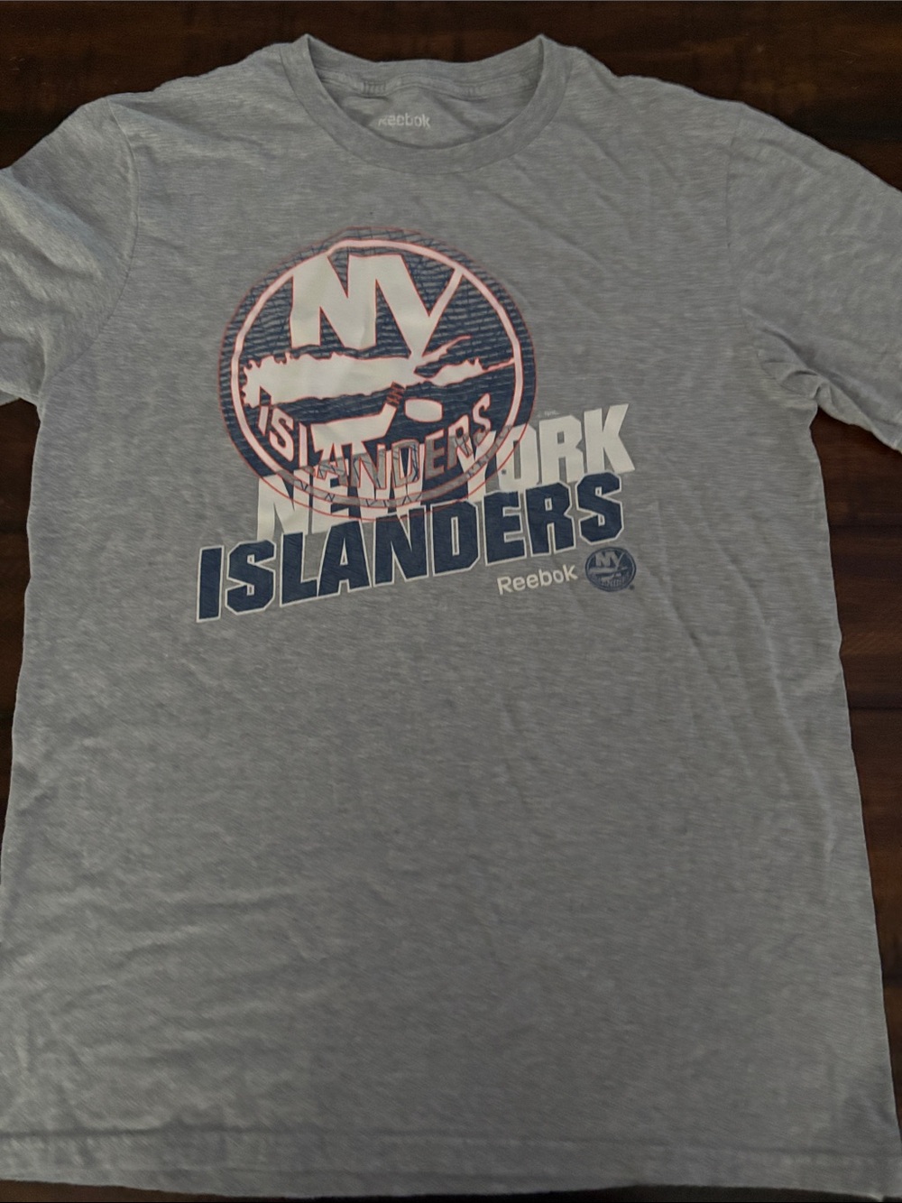 Reebok Kids New York Islanders Gray Graphic T-Shirt